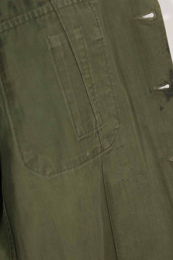 1950's U.S. Army HBT Utility Shirt, used, with name