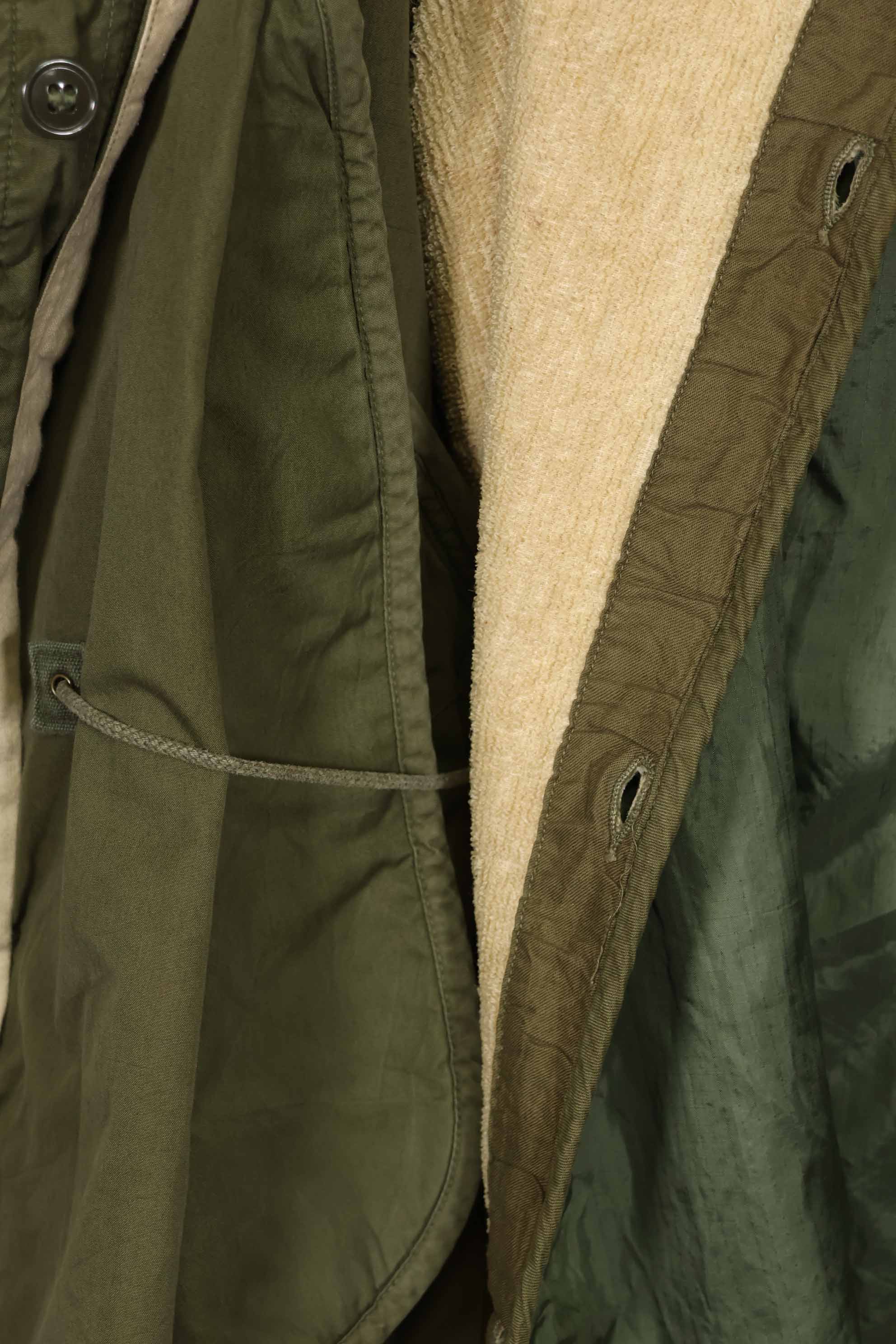 1950's U.S. Army M51 Field Parka Shell & Liner Set Used