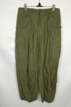 1974 U.S. Army M65 cotton field pants, S-L used.