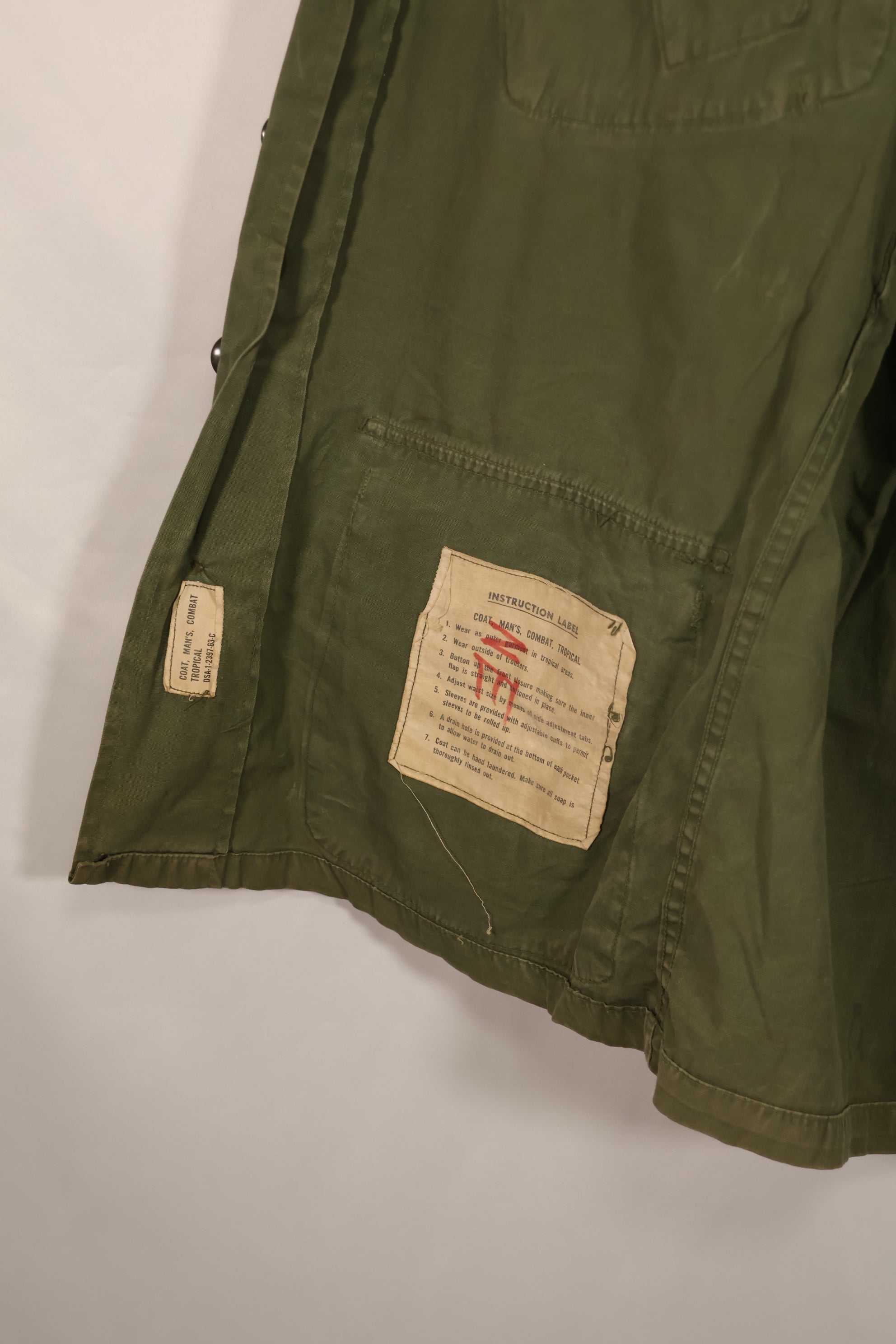 Real 1963 1st Model Jungle Fatigue Jacket S-S Used