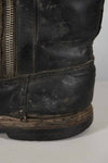 1940s German Air Force Luftwaffe black pilot boots, used.