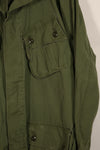 Real 1963-64 1st Model Jungle Fatigue Jacket, stains, holes.