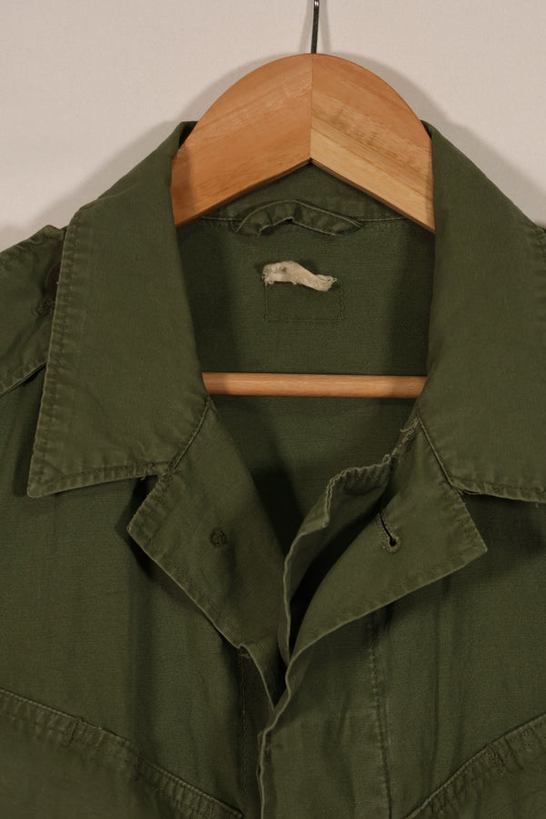 Real 1963-64 1st Model Jungle Fatigue Jacket, stains, holes.