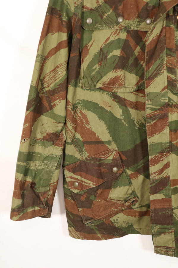 Real 1950s French Army Lizard Camouflage TAP 47/54 Airborne Jacket, almost unused.