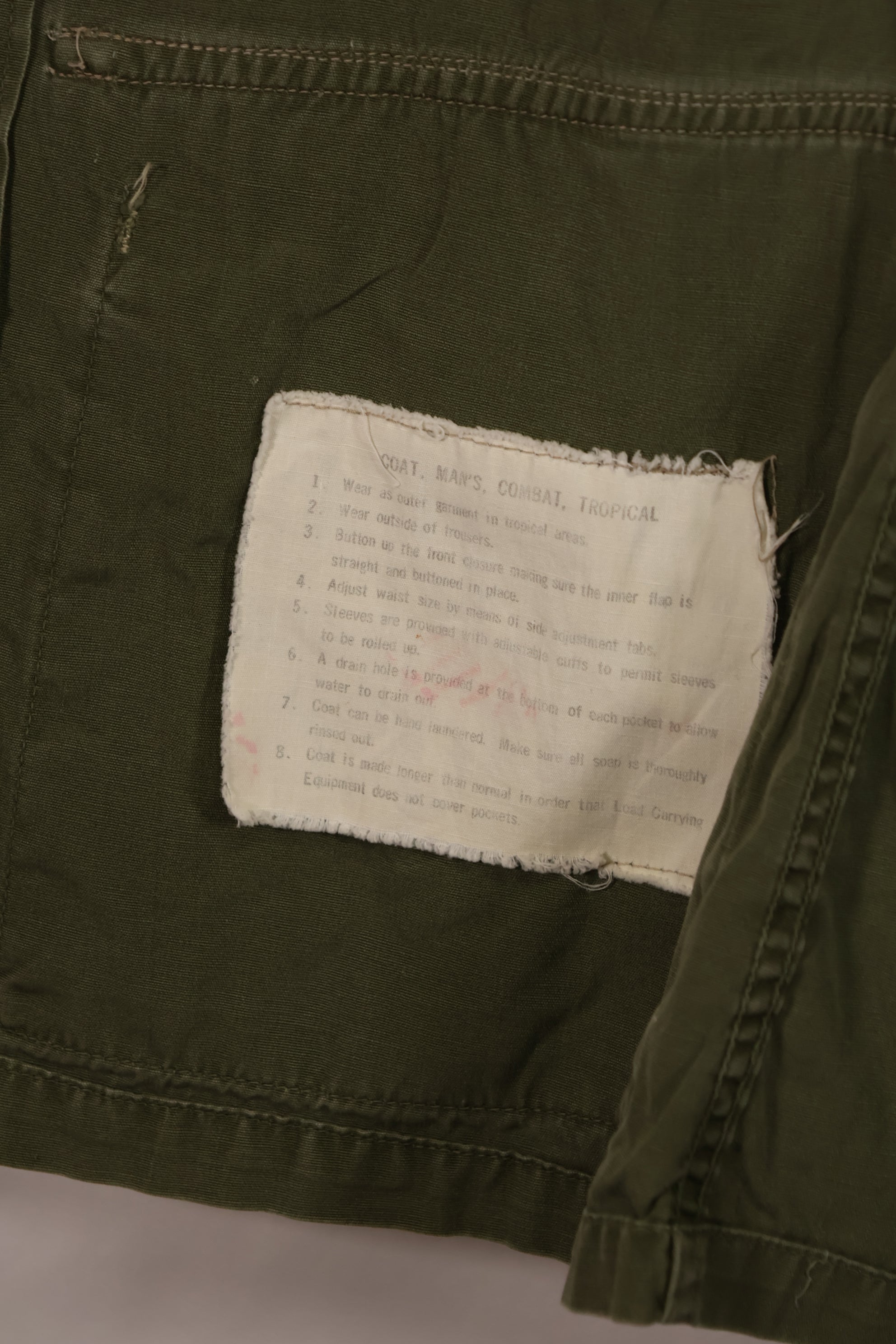 Real Japanese made FEC-39917 2nd Model Jungle Fatigue Jacket, 25th Infantry Division, with patch, used.