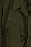 Real 1964 1st Model Jungle Fatigue Jacket, scratches, holes, poor condition.