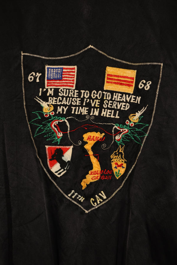 Real 1967-1968 11th Armored Cavalry Regiment Vietnam War Tour Jacket Used