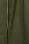 1964 Contract 1st Model Jungle Fatigue Pants, L-R, stained, repaired, used.