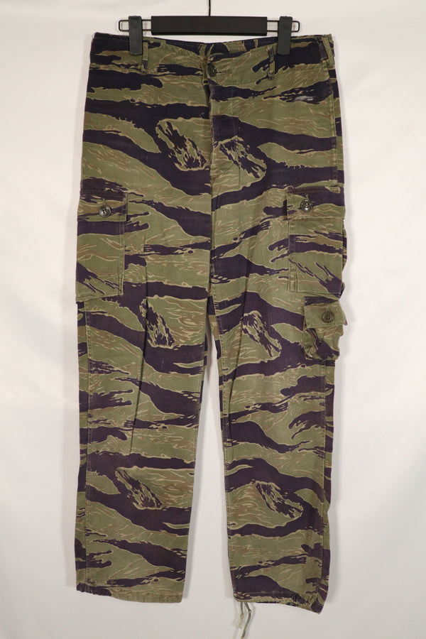 Real Classic Pattern Tiger Stripe Pants, used, repaired.