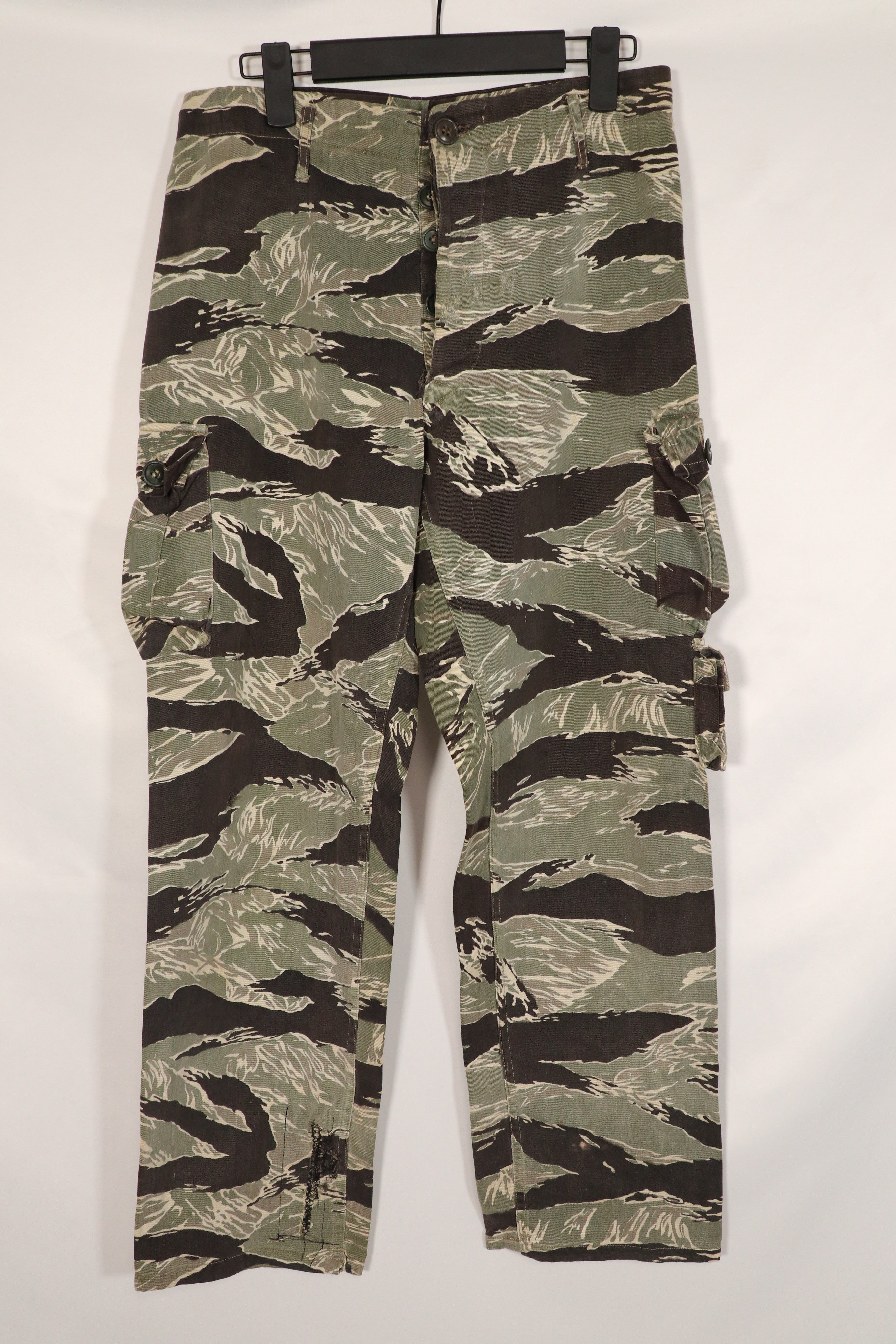 Real Okinawa Tiger Tiger Stripe Pants Asian Cut Faded Size A-M