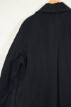 1940's Japanese Navy Officer's Navy Blue Coat, privately procured, used.