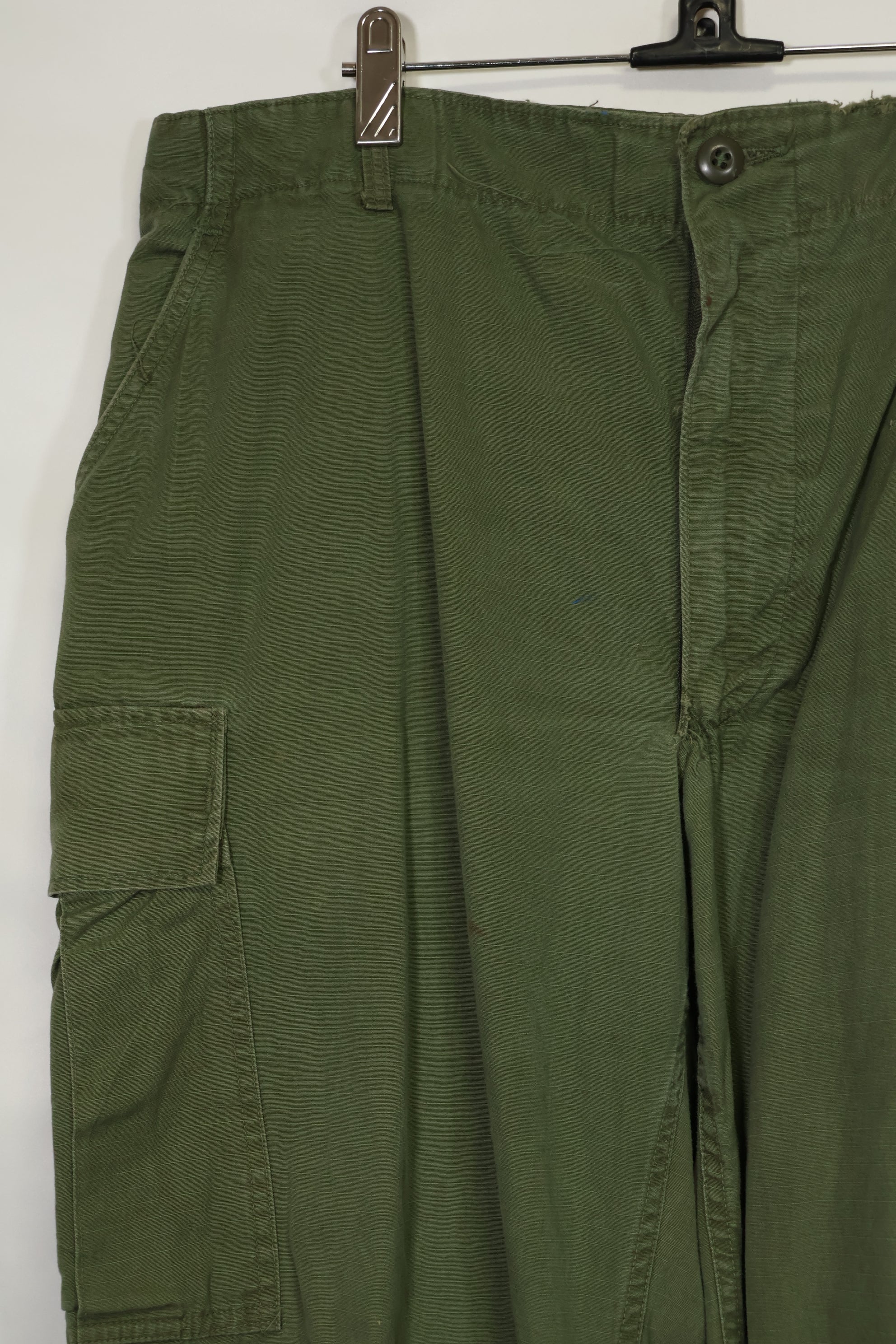 1968-69 Contract 4th Model Ripstop Jungle Fatigue Pants L-L Used