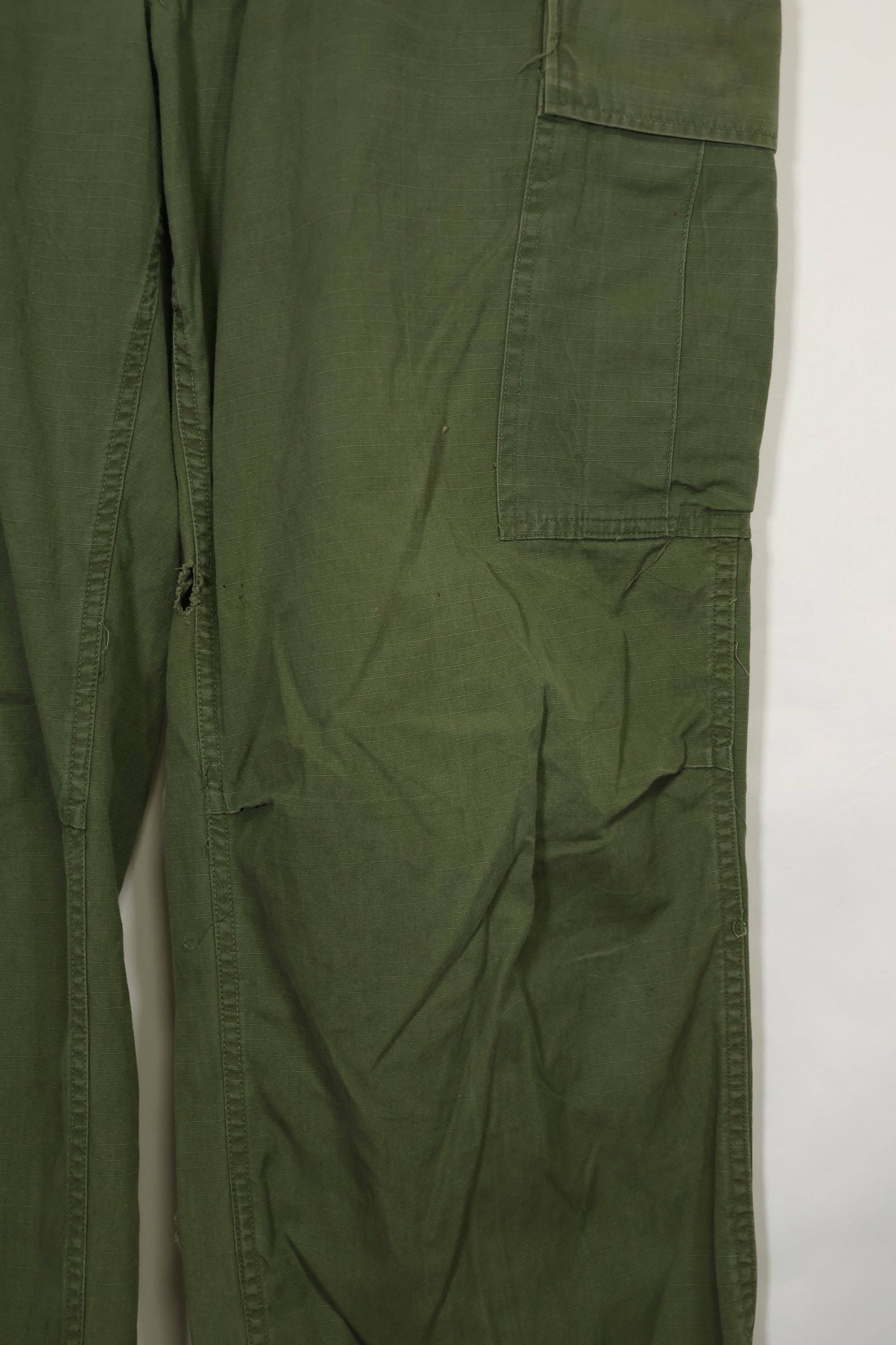 1968-69 Contract 4th Model Ripstop Jungle Fatigue Pants L-L Used