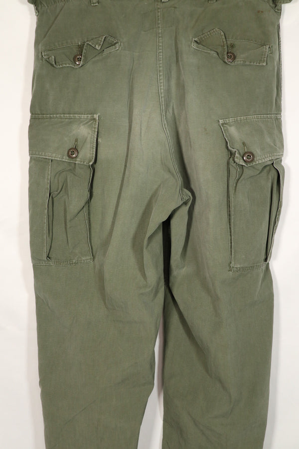 Real 1964 1ST MODEL Jungle Fatigue M-R Pants Used B