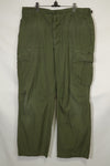 Estimated 1967 Contract 3rd Model Non Ripstop Jungle Fatigue Pants X-L-R Used