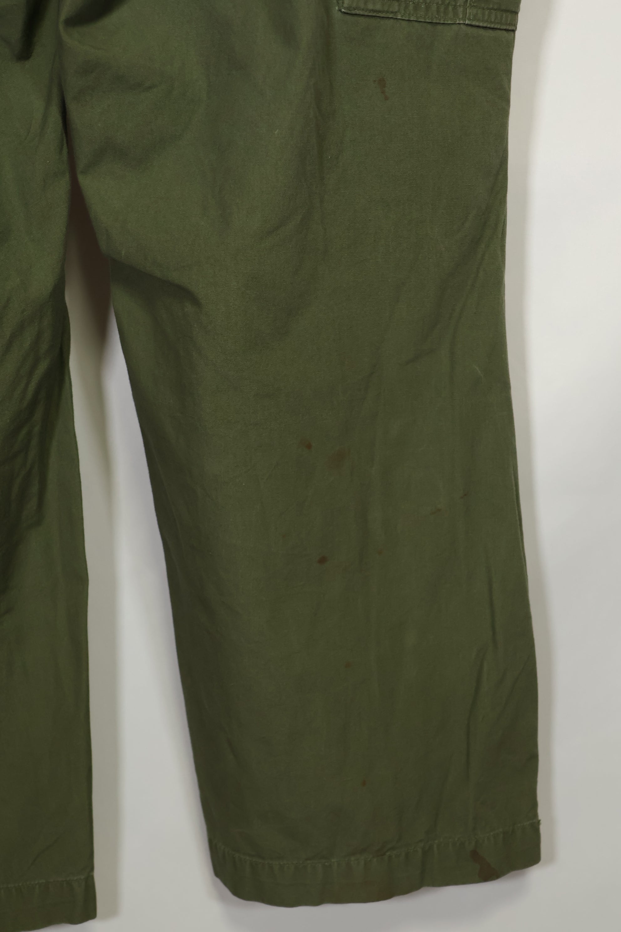 Estimated 1967 Contract 3rd Model Non Ripstop Jungle Fatigue Pants X-L-R Used