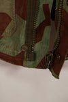 Real 1950s West German Airborne Jacket, splinter pattern, zipper malfunction, used.