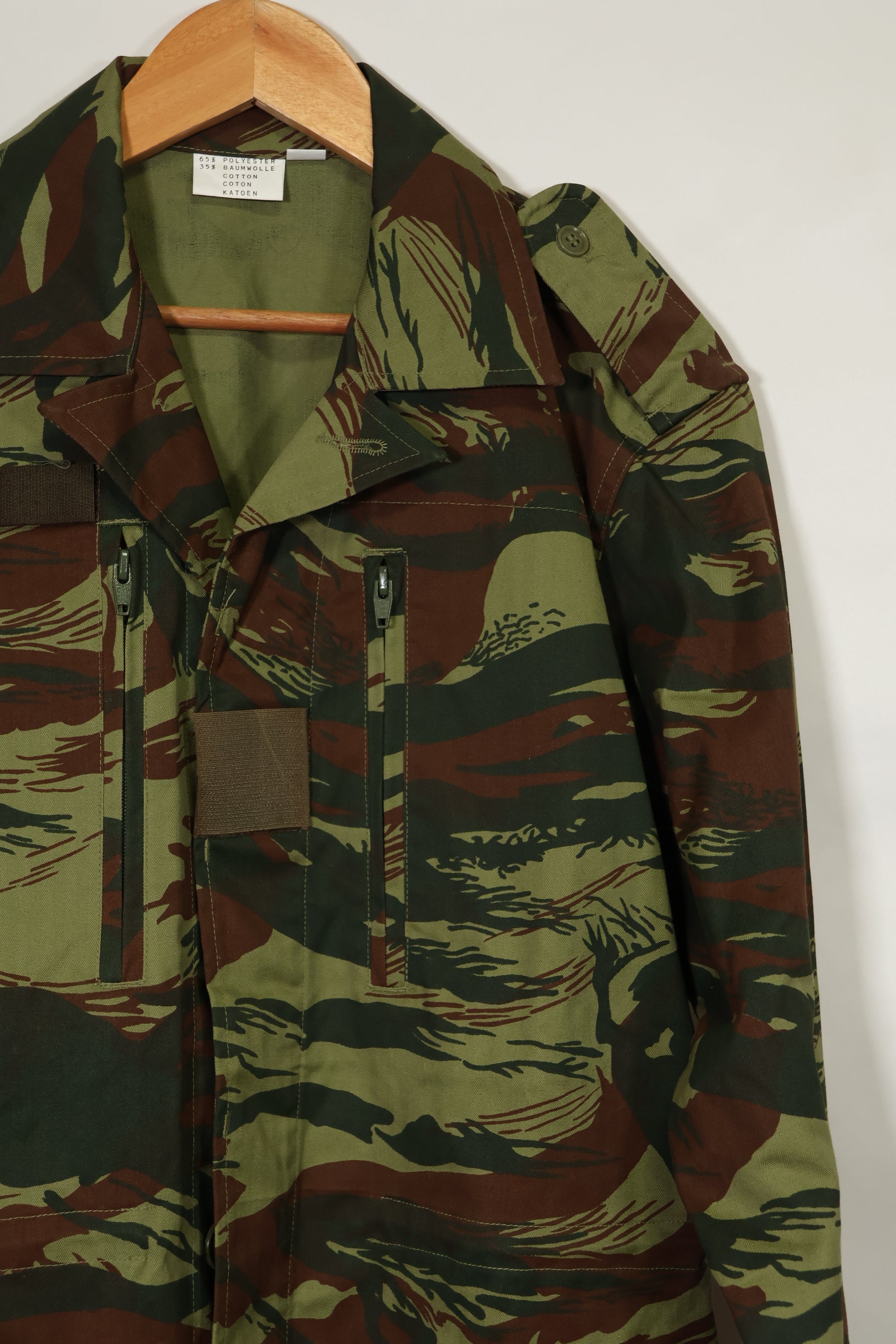 1980's French Army Lizard Camouflage Field Jacket, unused.