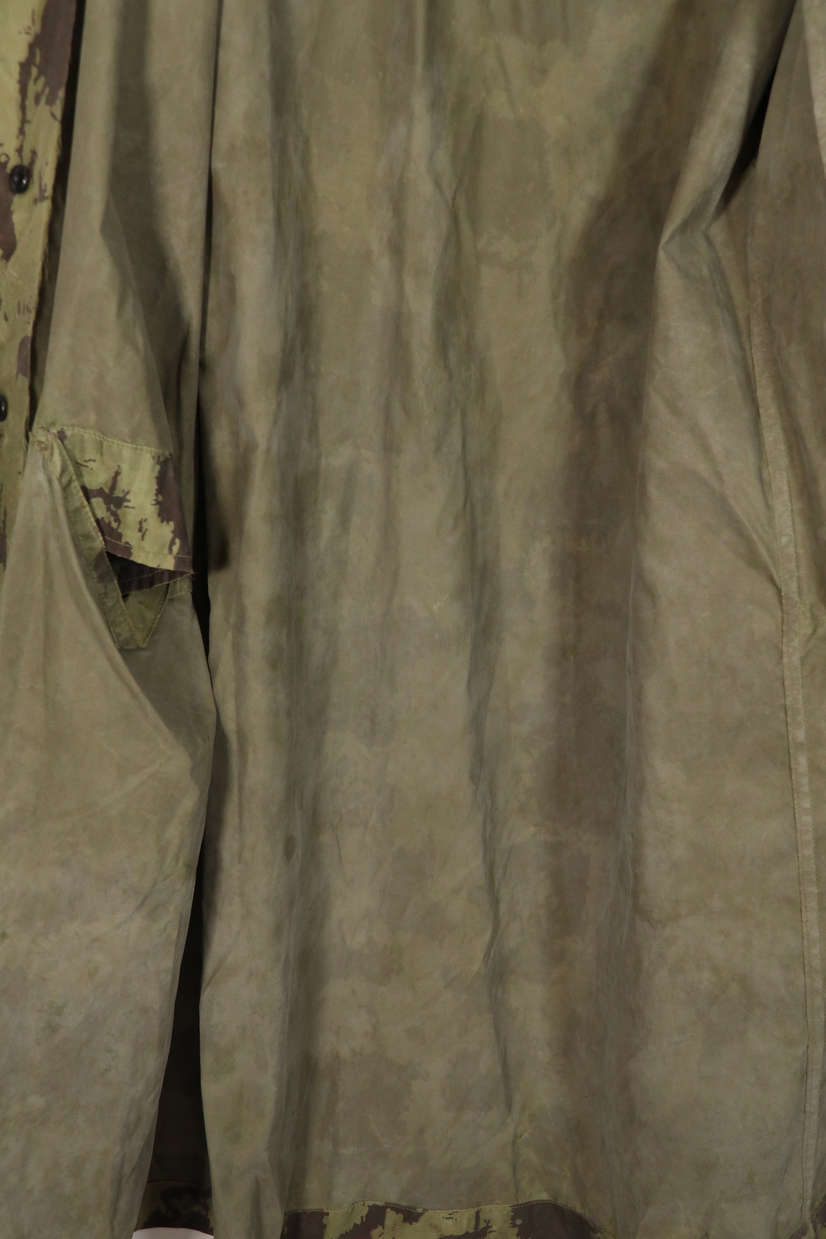 Real 1966 Australian Army raincoat, used, faded, used.