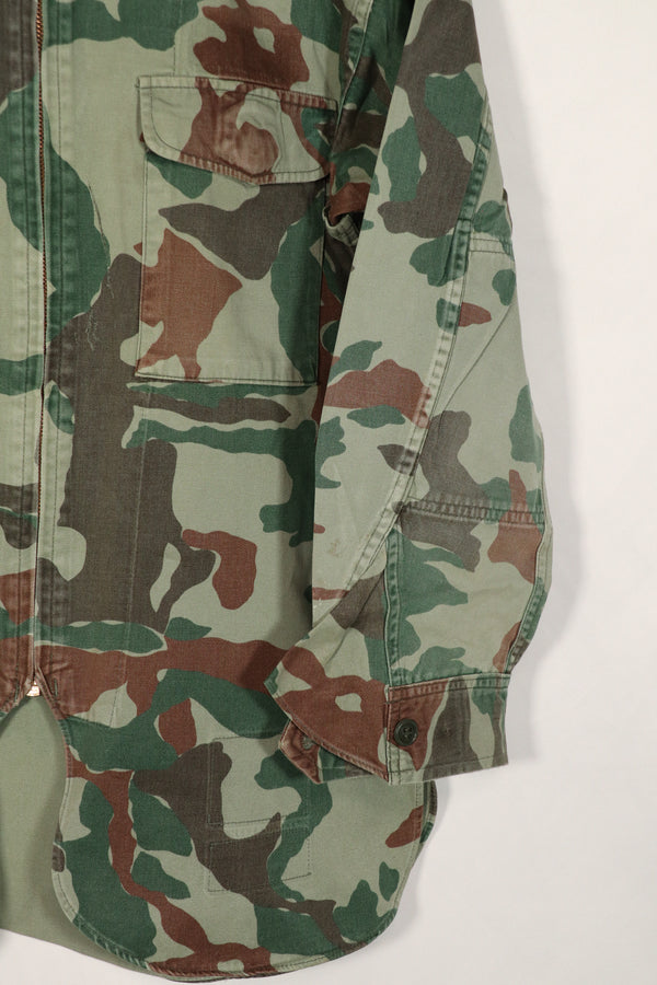 Real Japan Ground Self-Defense Force 1980's Kumazasa Camouflage Jacket, Used, Scratches