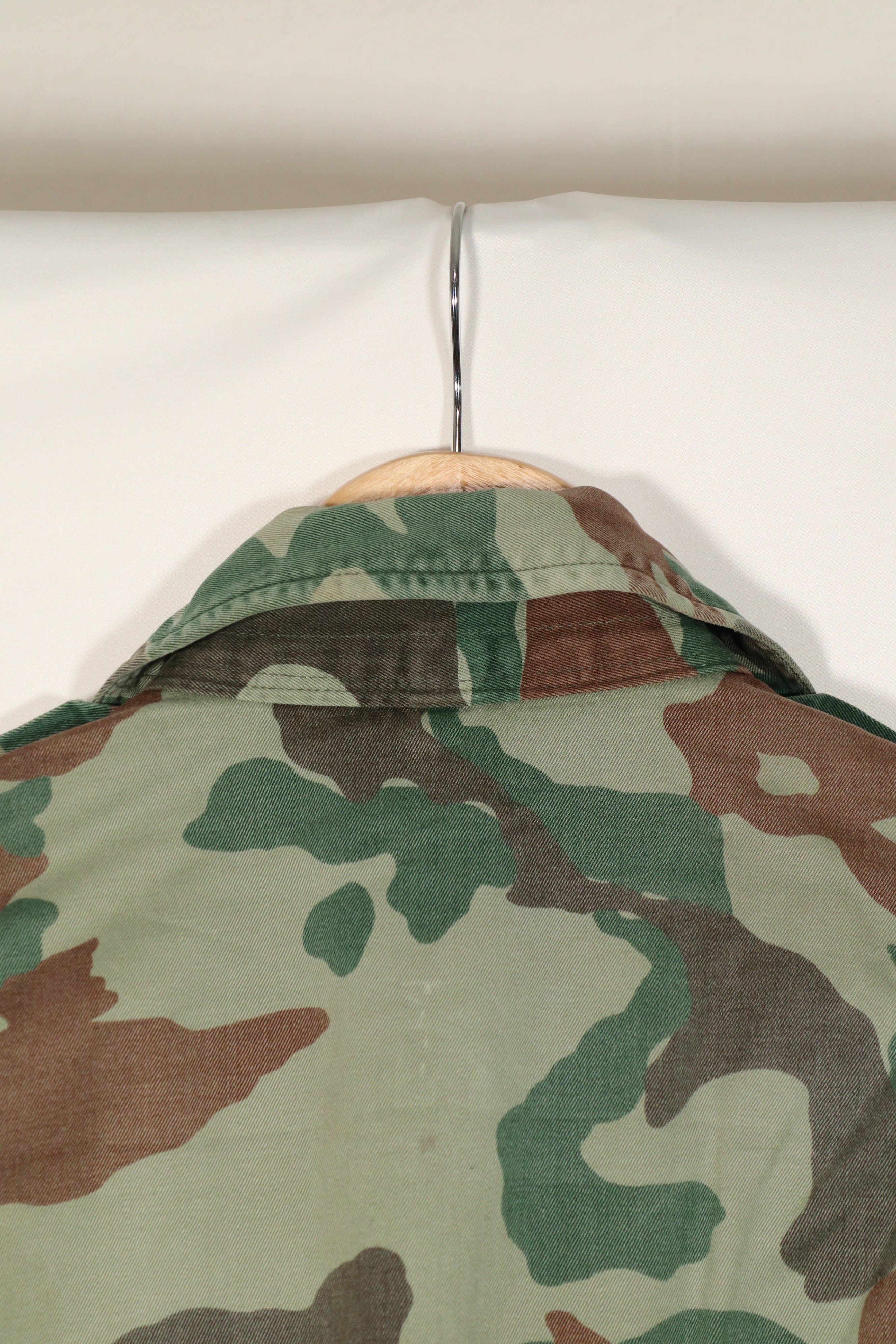 Real Japan Ground Self-Defense Force 1980's Kumazasa Camouflage Jacket, Used, Scratches