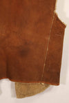 Civilian 1960s-70s sheepskin vest, used, scratches, stains.