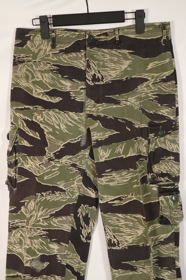 Real Okinawa Tiger Tiger Stripe Pants Asian Cut Large Size Used