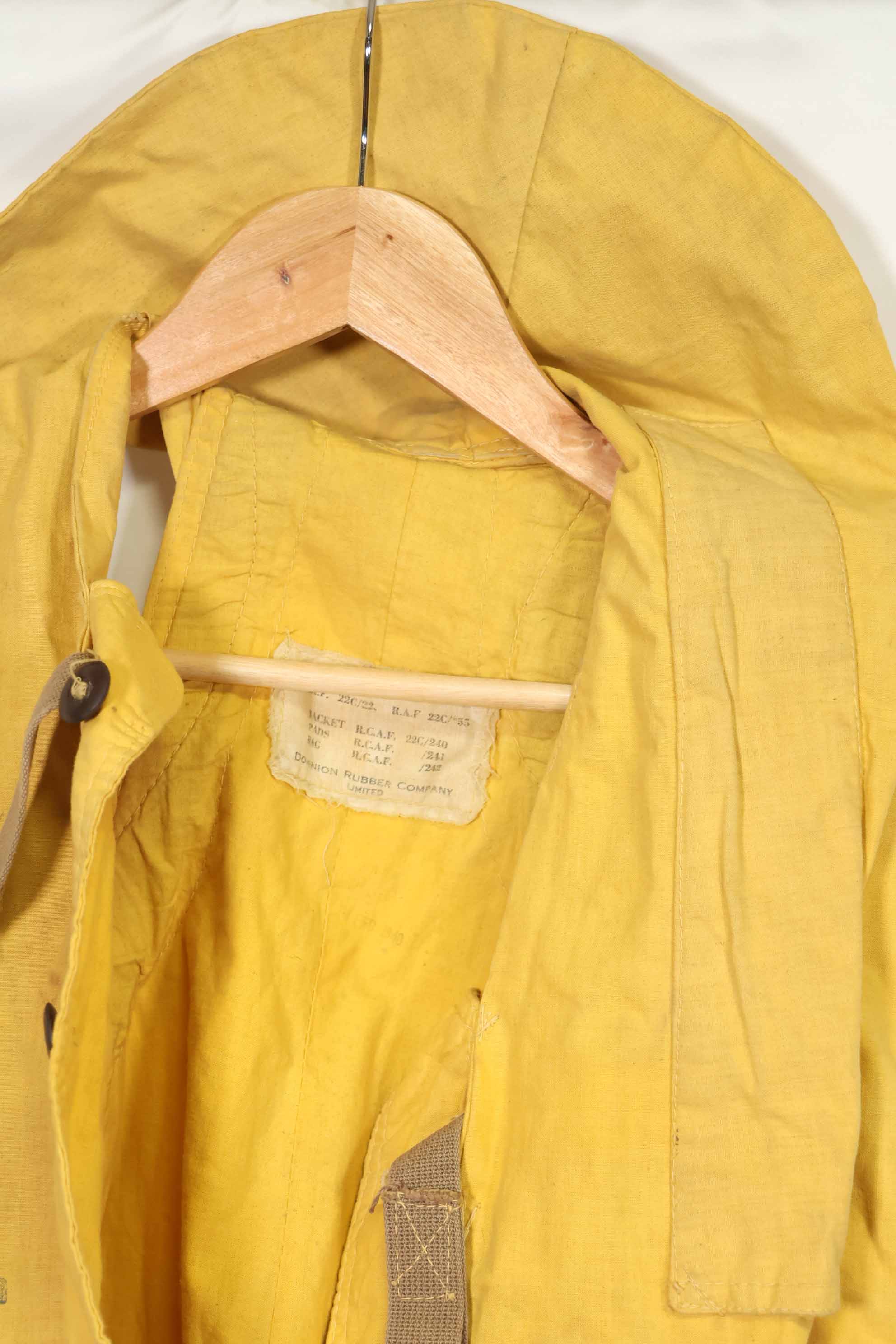 1930s-40s RCAF Royal Canadian Air Force Pilots' Survival Vest, used.