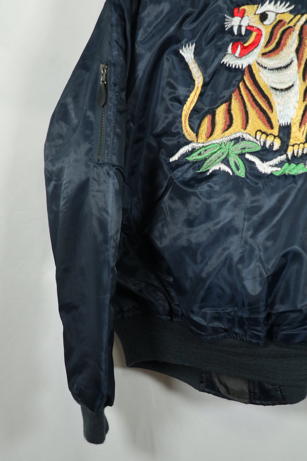 Recent Okinawa made Souvenir Jacket directly embroidered MA-1 A