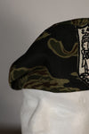 Real privately procured zigzag pattern tiger stripe beret, unused.