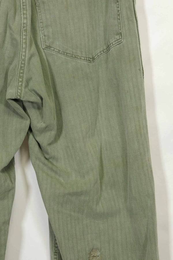 1950's USMC HBT P41 Cut Utility Pants Korean War Used