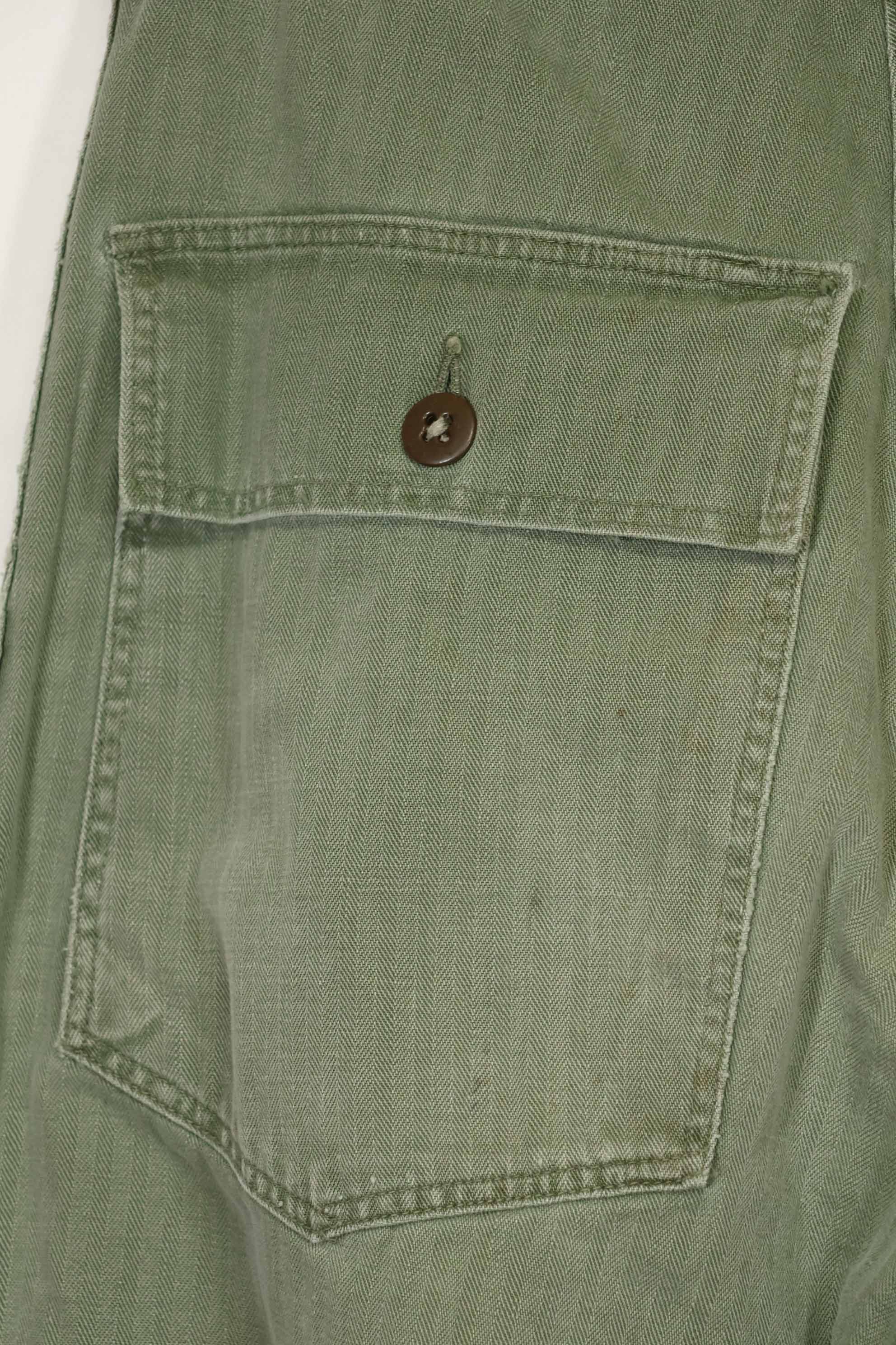 1950's USMC HBT P41 Cut Utility Pants Korean War Used