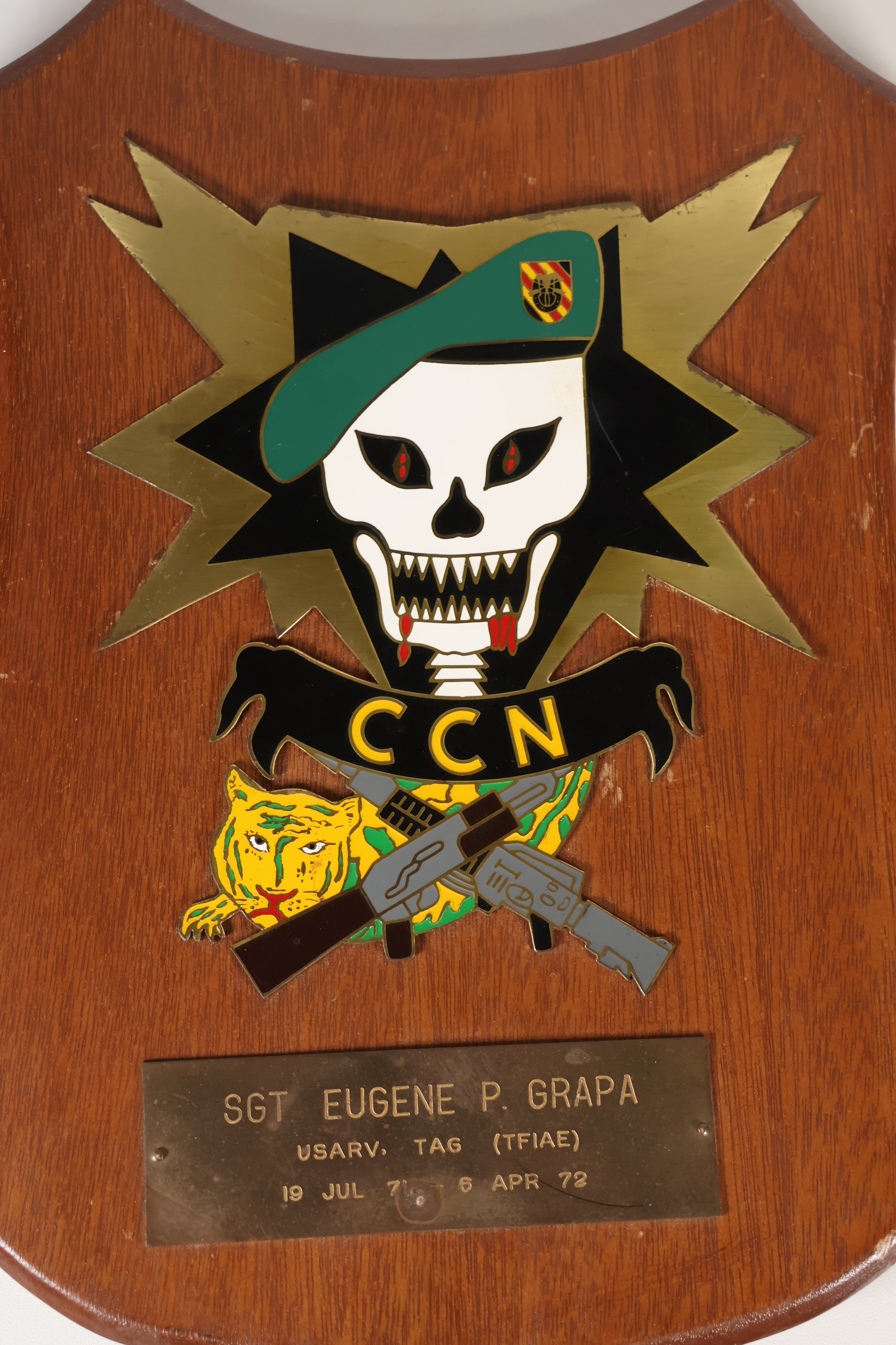 Real MACV SOG CCN (COMMAND CONTROL NORTH) Plaque 1971-1972