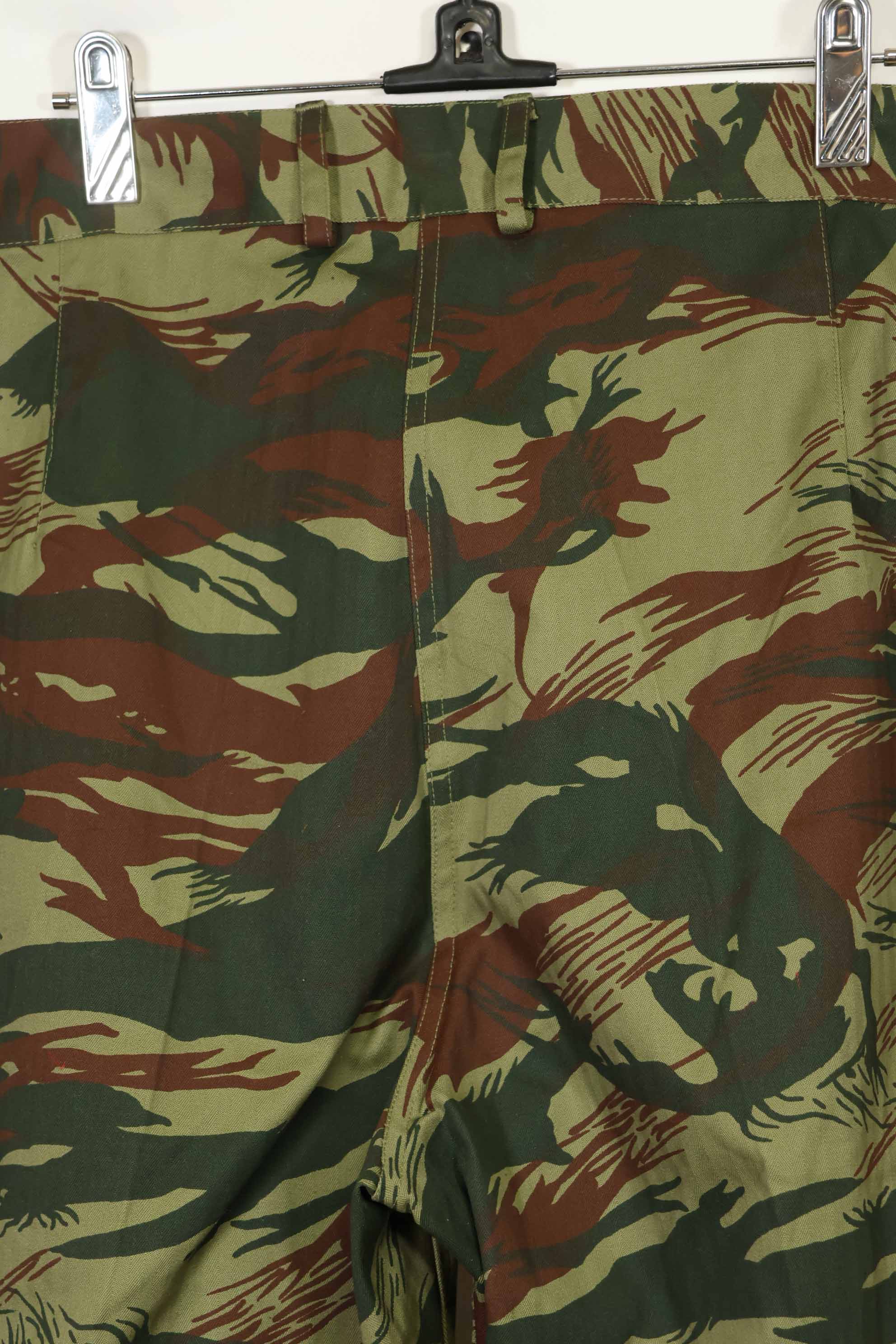 1980's French Army Lizard Camouflage Field Pants, unused.