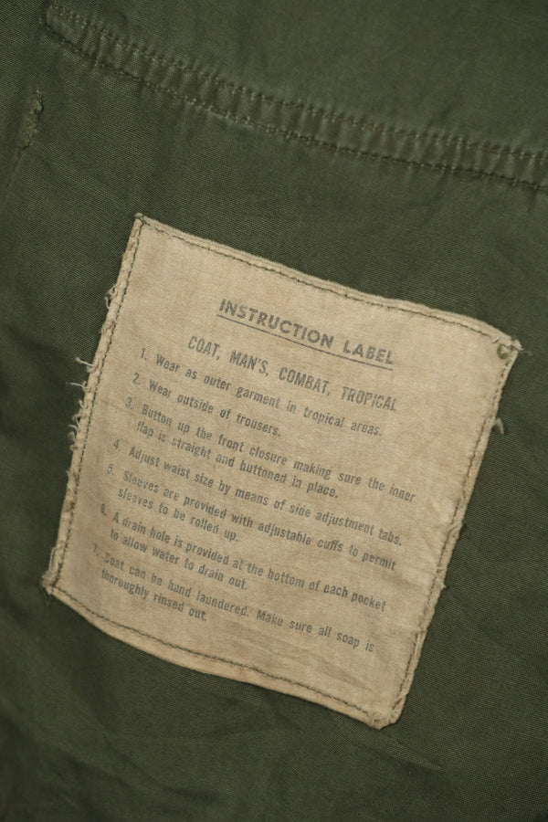 Real 1963 1st Model Jungle Fatigue Jacket MEDIUM-LONG, used with fading.