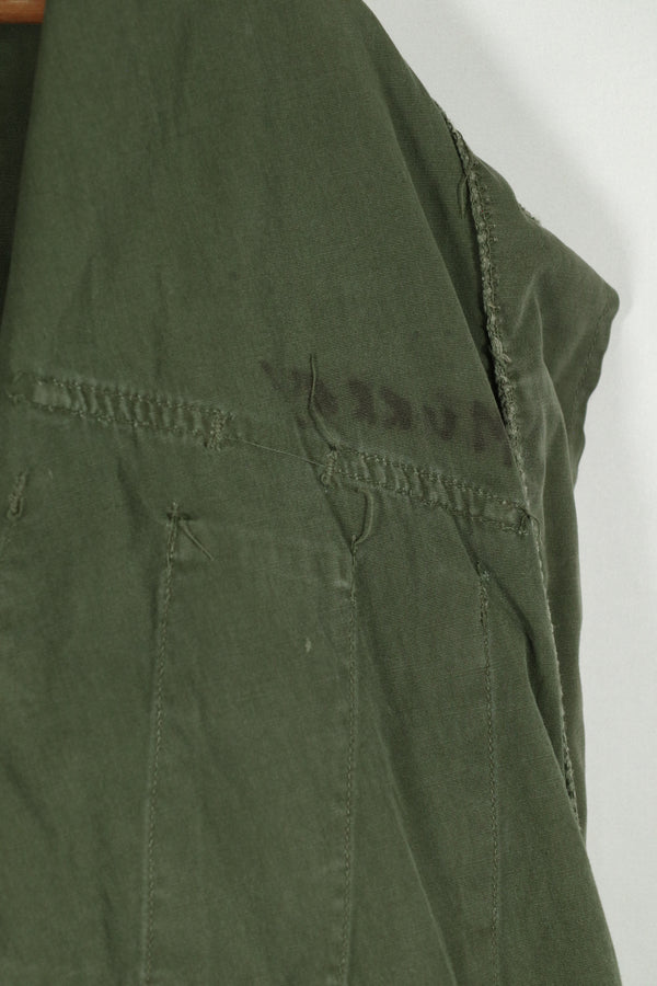 Real 1963 1st Model Jungle Fatigue Jacket MEDIUM-LONG, used with fading.