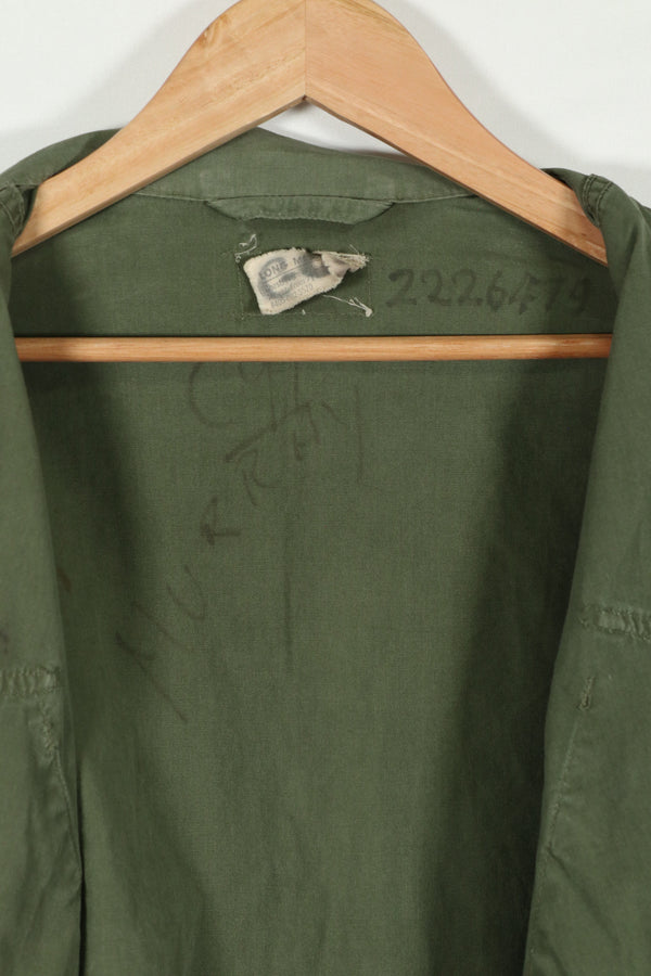 Real 1963 1st Model Jungle Fatigue Jacket MEDIUM-LONG, used with fading.