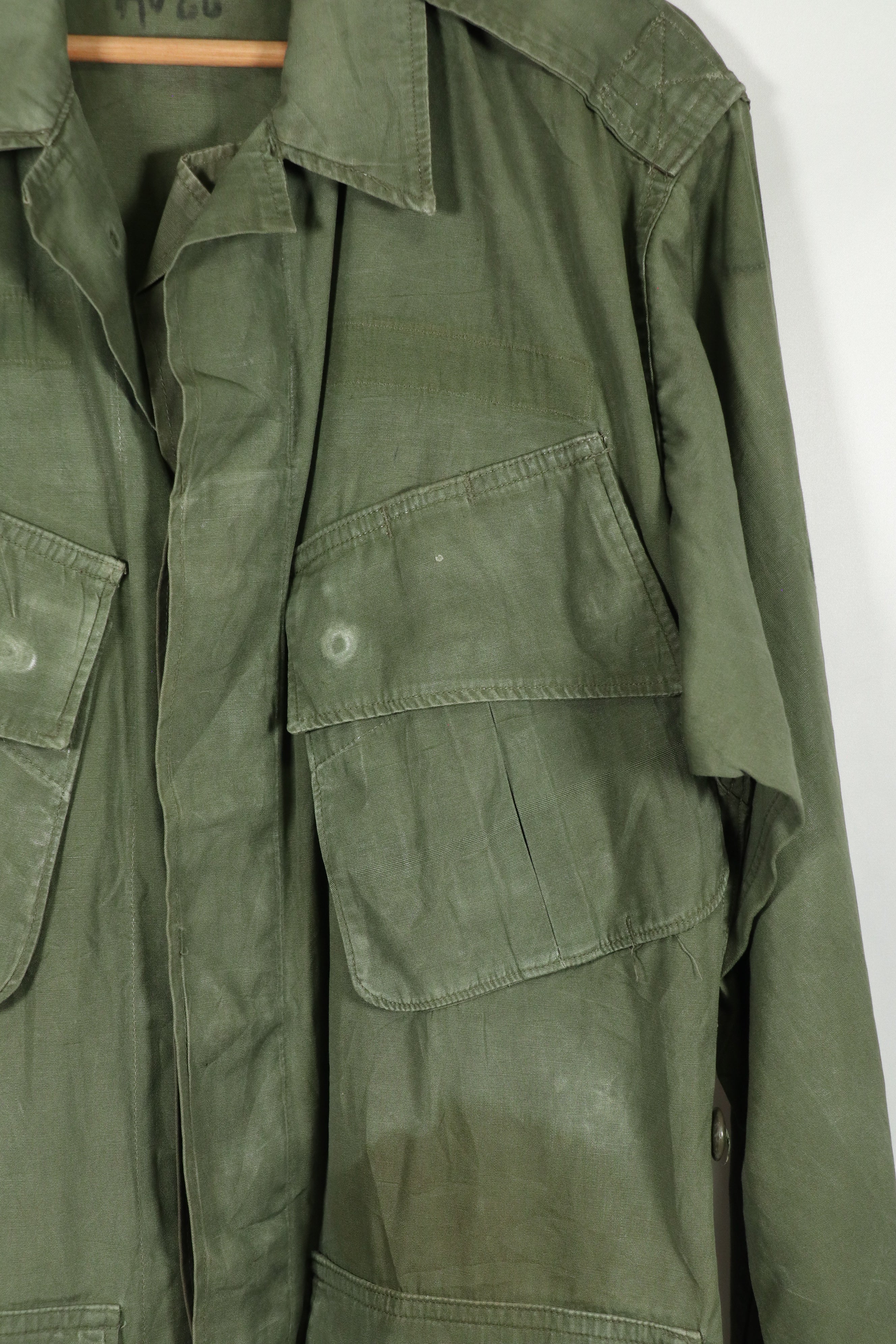 Real 2nd Model Jungle Fatigue Jacket SHORT-X-SMLL, used with fading.