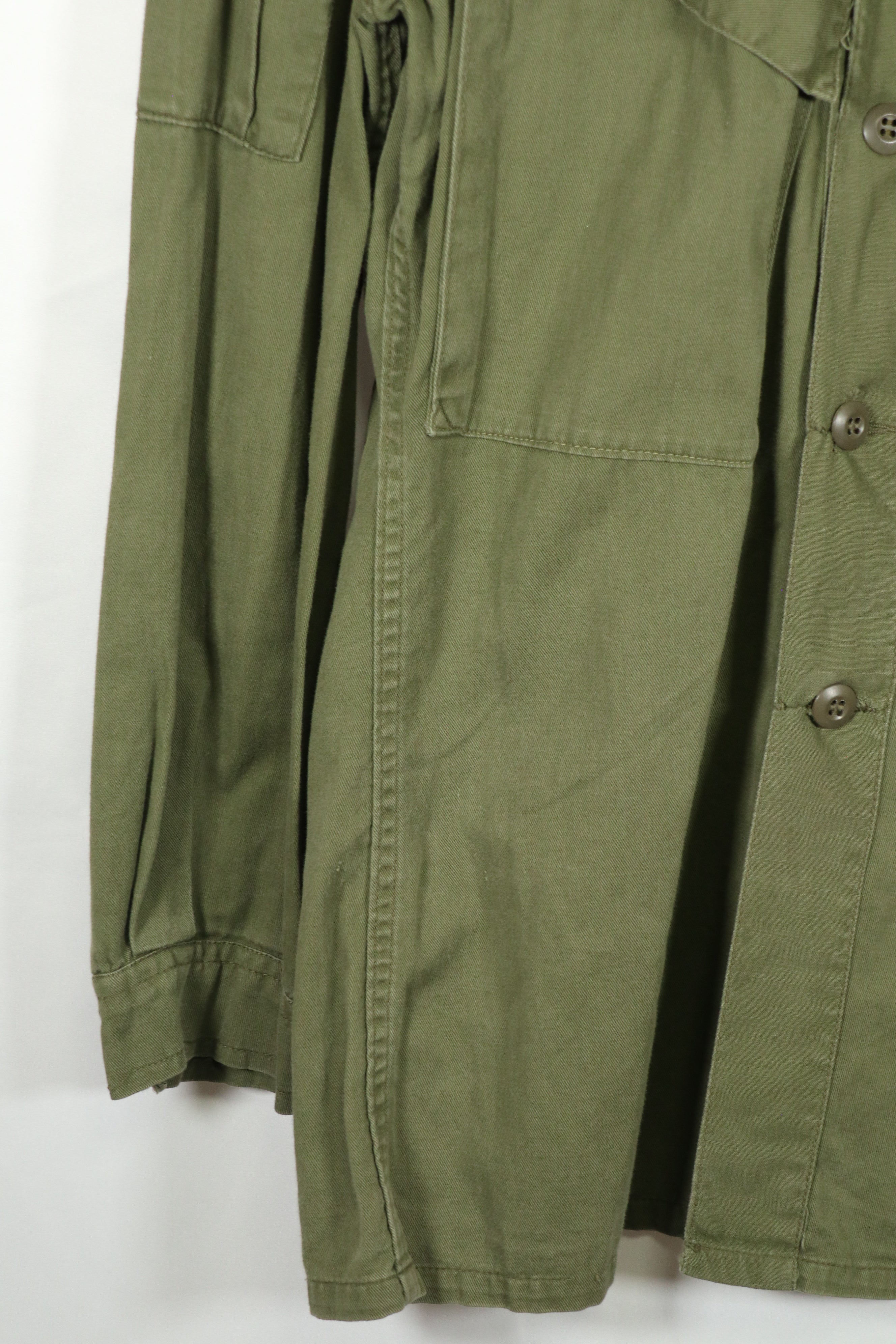 Real 1970 Australian Army fatigues shirt with rank insignia, used.