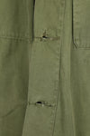 Real 1970 Australian Army fatigues shirt with rank insignia, used.