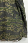 Real 1970s Late War Tiger Stripe Jacket, used, black dyed.