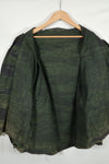 Real 1970s Late War Tiger Stripe Jacket, used, black dyed.