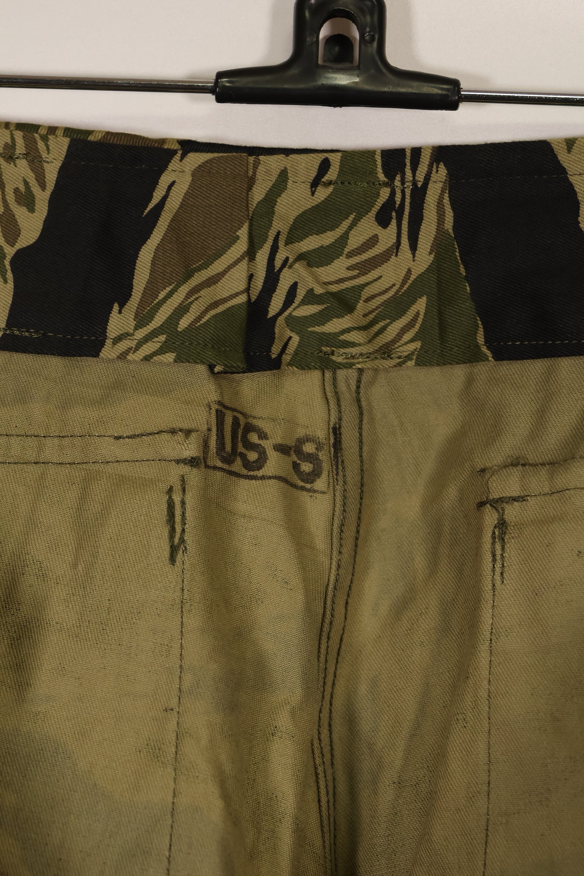 Real dead stock Okinawa Tiger Tiger stripe US cut pants US-S with Okinawa Inspected stamp B