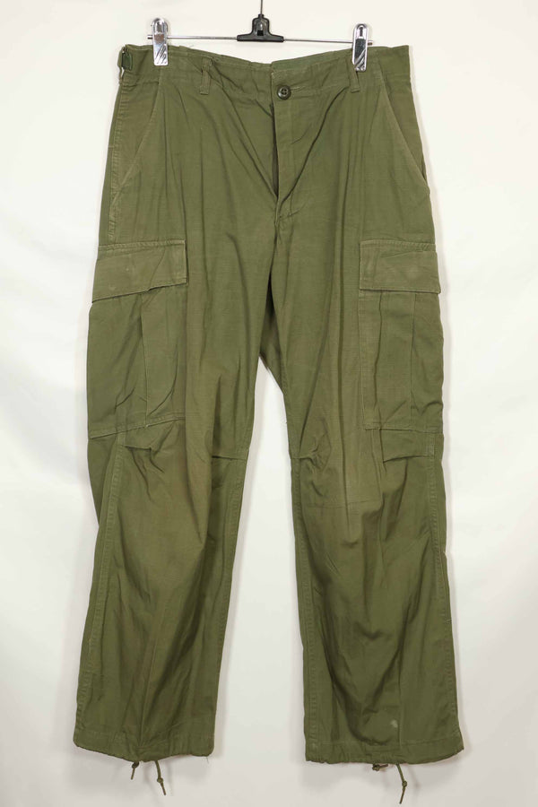 1969 Contract 4th Model Ripstop Jungle Fatigue Pants S-S Used