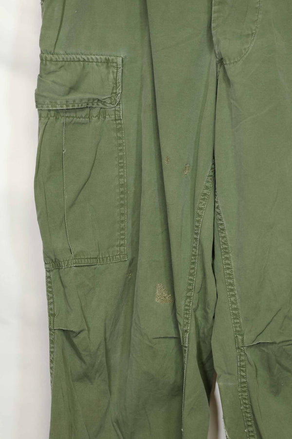 Estimated 1967 Contract 3rd Model Non Ripstop Jungle Fatigue Pants M-R Used