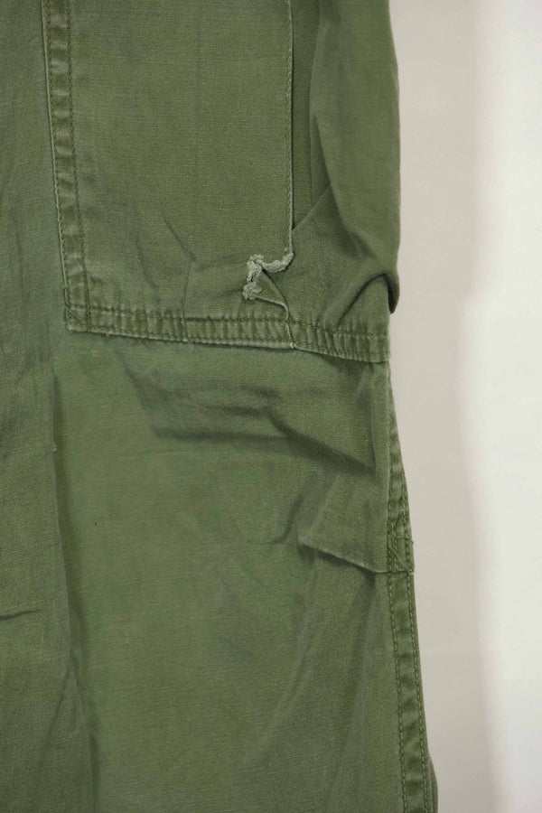 Estimated 1967 Contract 3rd Model Non Ripstop Jungle Fatigue Pants M-R Used