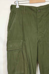 Estimated 1967 Contract 3rd Model Non Ripstop Jungle Fatigue Pants M-R Good Condition Used