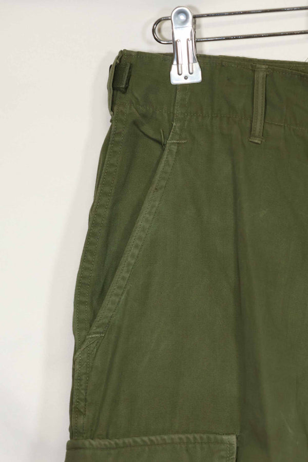 Estimated 1967 Contract 3rd Model Non Ripstop Jungle Fatigue Pants M-R Good Condition Used