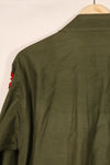 Real 1963 U.S. Army OG-107 Utility Shirt with patch, used.