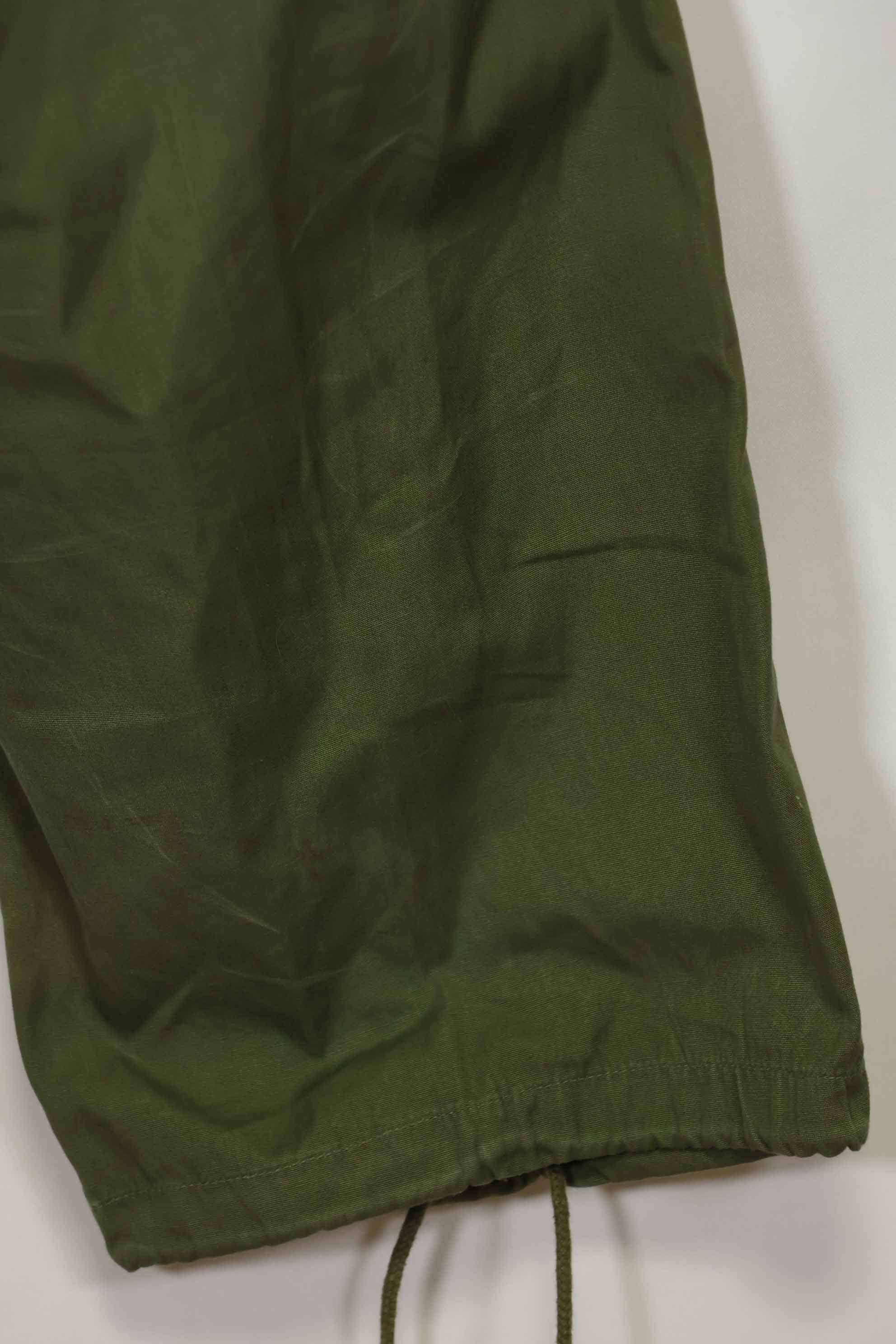 Estimated 1967 Contract 3rd Model Non Ripstop Jungle Fatigue Pants M-R Good Condition Used